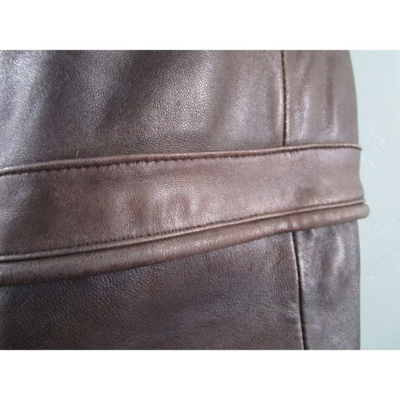 Italiano Leather Jacket Mens XL Vintage 1980s Hong Kong Lined GUC Minor Damage - Picture 10 of 16